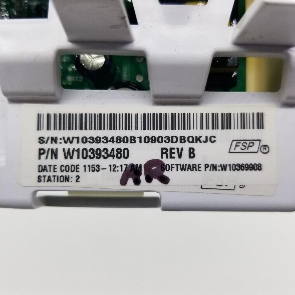 W10393480 - Pièce de rechange d'origine pour la commande de lave-linge Whirlpool - Soleil Electro Montréal