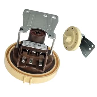 Soleil Electro 6601ER1006G 6601ER1006E Convient pour laveuse LG Interrupteur de pression de niveau d'eau, actionneur à bouton-poussoir, fonctionnement ON-OFF, beige