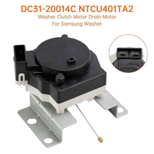 DC31-20014C NTCU401TA2 Moteur d'embrayage de vidange pour lave-linge Samsung SOLEIL ELECTRO