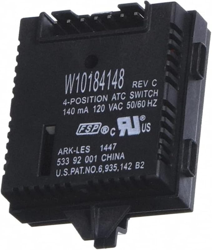 W10184148 Interrupteur de température pour lave-linge WPW10184148 W10113058 Soleil Electro