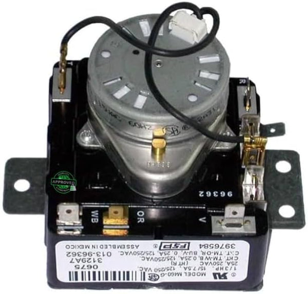Soleil Electro 3406714, 3976584, 548383 CKD548383X compatible with Kenmore, Roper, Whirlpool Dryer Timer fits old number 3406714, 3976584, 548383