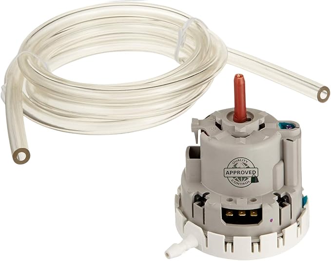 W10820051 Pressostat de niveau d'eau pour lave-glace 7,6 cm de large environ. Remplacement Whirlpool Kenmore KitchenAid W10820051