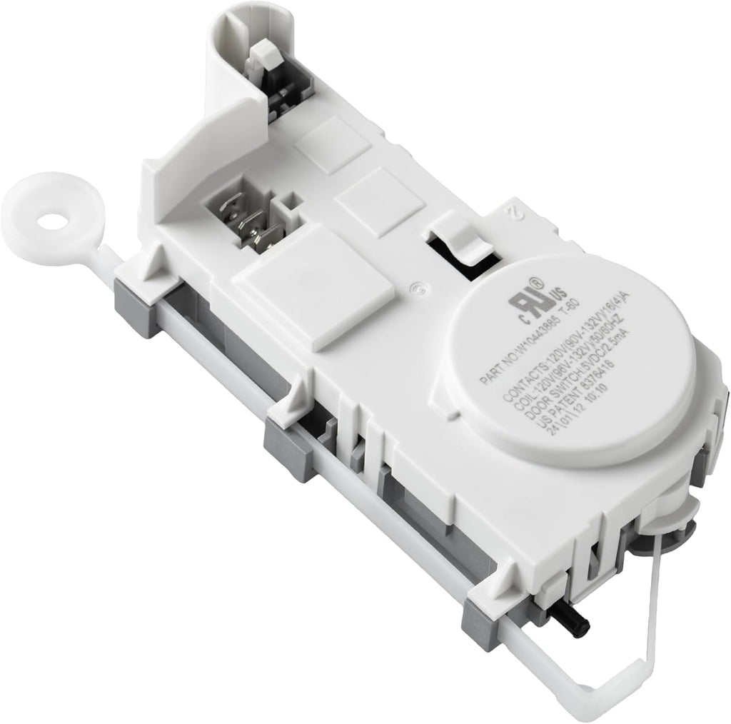 OEM WPW10443885 Loquet de verrouillage de porte compatible avec Whirlpool Maytag Amana Crosley, pièce de rechange W10443885 WPW10443885VP 3020352 AP6021486 PS11754810 EAP11754810 Soleil Electro Montréal