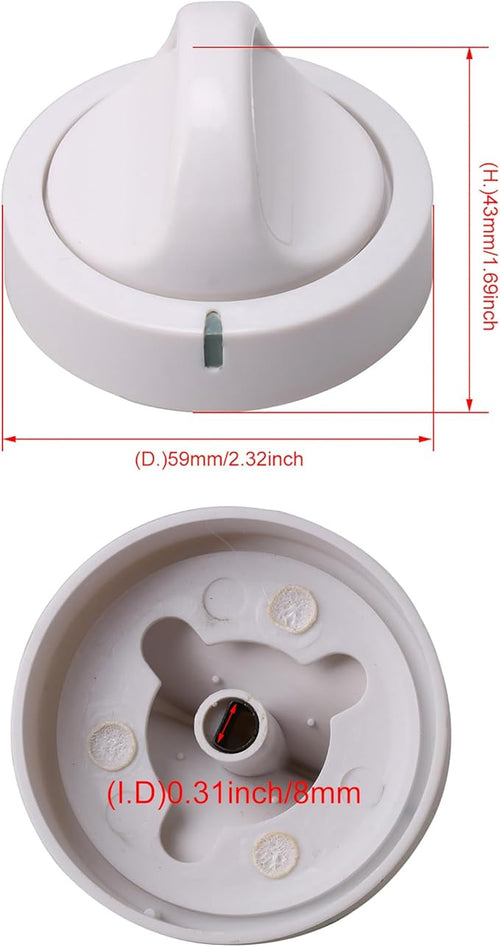 131873500 Bouton de commande de minuterie de sèche-linge compatible avec Frigidaire Remplace LP10191 PS418921 WE01X10082 AH418921 EA418921 131947300 134042600