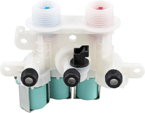 W11220230 W11096268 Valve d'entrée d'eau de lave-linge compatible avec les rondelles Whirlpool, Kenmore remplace W10632527 W10758829 W10853296, etc Soleil Electro Montréal
