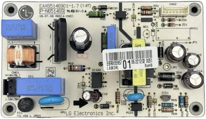 EBR80595701 Carte de commande d'alimentation de four compatible avec LG LSD4913ST, LSE4611BD, LSE4611ST Soleil Electro Montréal