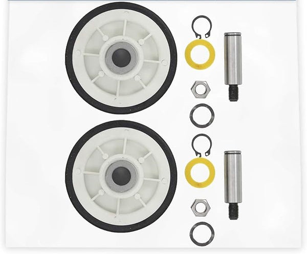 Soleil Electro Lot de 2 rouleaux de support de tambour 12001541 pour sèche-linge Maytag - Compatible avec numéro de pièce AP4008534, 303373, PS1570070, 400518, Y303373, 12001541VP, AH1570070, K35-248, W10116741, EA1570070