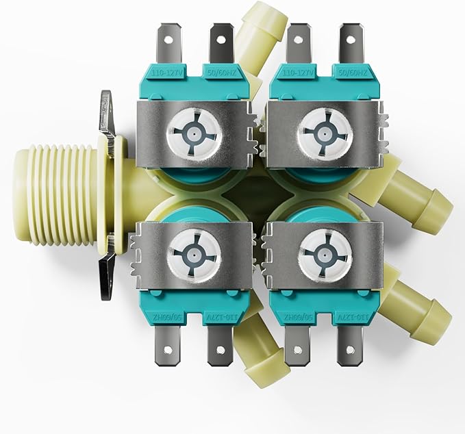 Soleil Electro Water inlet valve and dispenser valve replacement for Kenmore LG washers 5220FR2008F