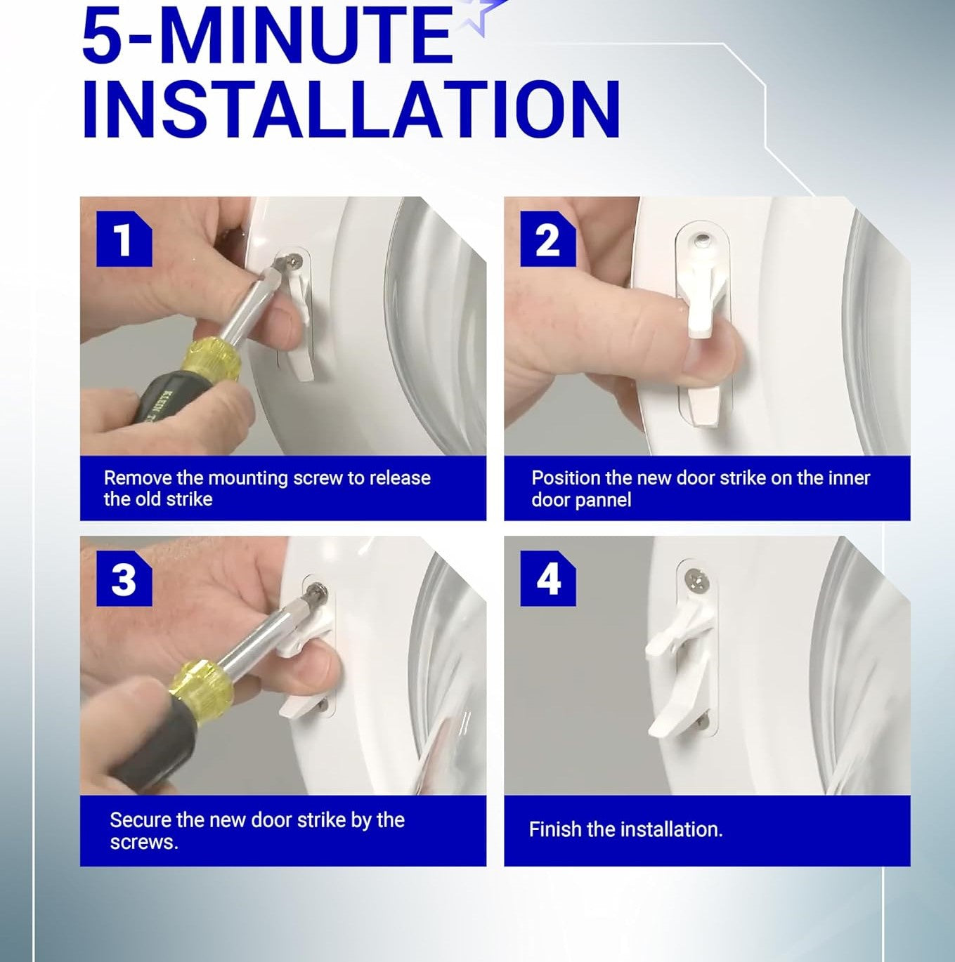 131763310 Pièce de rechange pour gâche de porte de laveuse - Facile à installer - Ultra durable - Compatible avec les rondelles Frigidaire & Kenmore - Remplace 131763300 AP3580441 PS890617 - Lot de 1