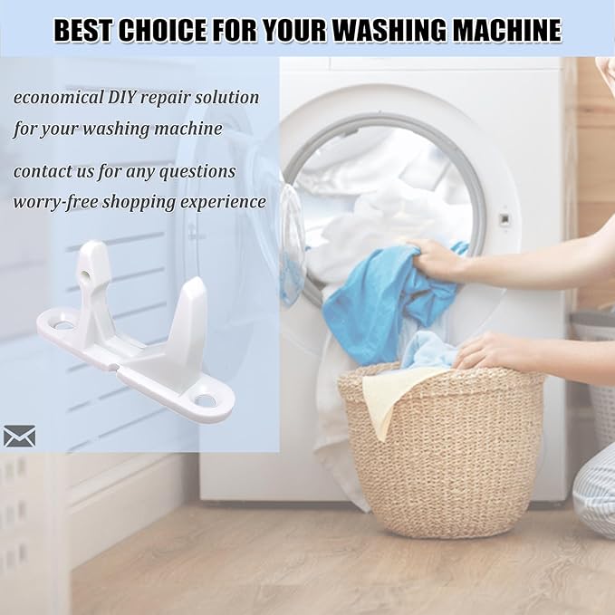 131763310 Pièce de rechange pour gâche de porte de laveuse - Facile à installer - Ultra durable - Compatible avec les rondelles Frigidaire & Kenmore - Remplace 131763300 AP3580441 PS890617 - Lot de 1