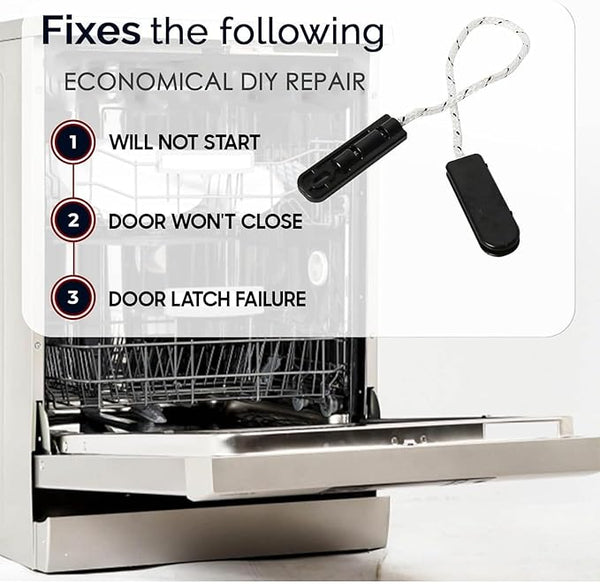 Soleil Electro Set of 2 Door Hinge Cables for Dishwasher 4933DD3001B, compatible with LG dishwashers - Replaces 6026050 4933DD3001A AH3524406 AP4511304 PS3524406