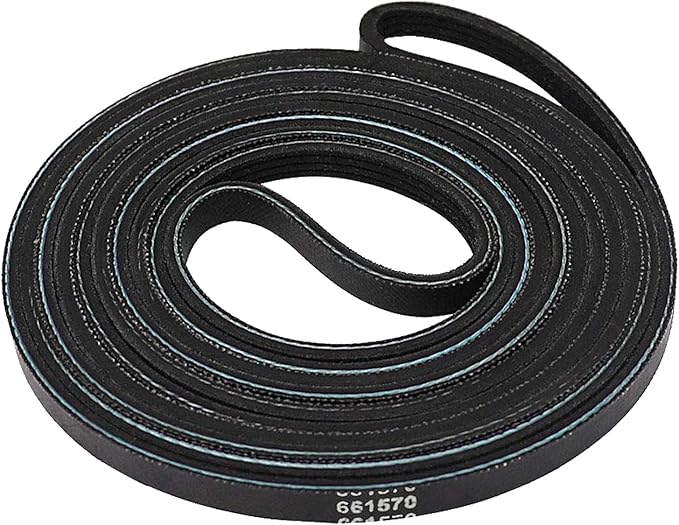 Soleil Electro Courroie de sèche-linge 661570 661570 V pour entraînement à tambour pour courroie de sèche-linge Whirlpool, Kenmore, Maytag et KitchenAid Duet Cabrio Series Pièce de rechange 3387610 4248258