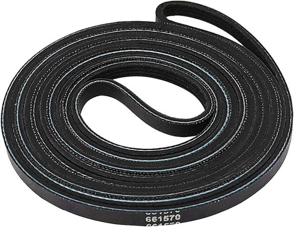 Soleil Electro Courroie de sèche-linge 661570 661570 V pour entraînement à tambour pour courroie de sèche-linge Whirlpool, Kenmore, Maytag et KitchenAid Duet Cabrio Series Pièce de rechange 3387610 4248258