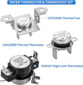 137032600 134120900 Limiteurs thermiques, thermostat haute limite 3204267 compatible avec sèche-linge Frigidaire & Kenmore, remplace # 3205659 1489053 AP4368739