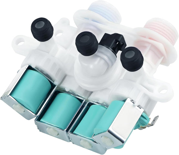 W11096267 W11165546 Valve d'entrée d'eau de rechange pour machine à laver May-tag Whirl-pool Ken-more – Remplace W10758828 W10839828 W11165546VP W11220230 33090105 par SOLEIL ELECTRO