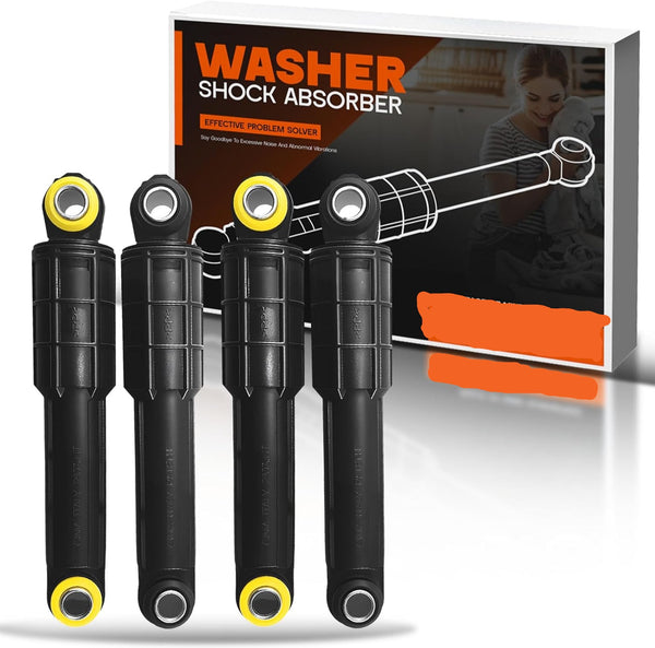 DC66-00470B & DC66-00470A Nouveau lot de 4 amortisseurs de laveuse compatibles avec la machine à laver Samsung Remplace les numéros de pièce AP4206426 AP4456255 DC66-00650D & DC66-00650C SOLEIL ELECTRO