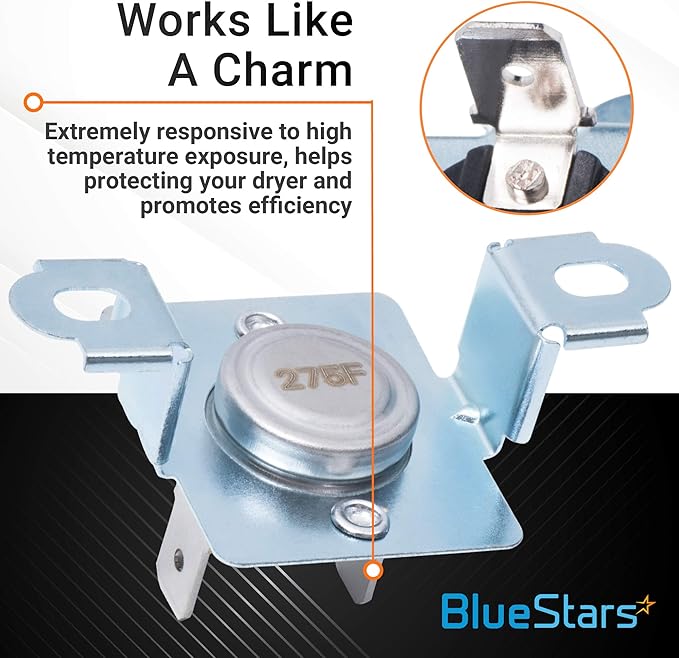 137032600 134120900 Limiteurs thermiques, thermostat haute limite 3204267 compatible avec sèche-linge Frigidaire & Kenmore, remplace # 3205659 1489053 AP4368739