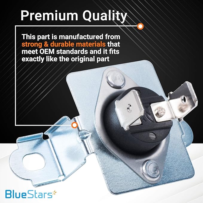 137032600 134120900 Limiteurs thermiques, thermostat haute limite 3204267 compatible avec sèche-linge Frigidaire & Kenmore, remplace # 3205659 1489053 AP4368739