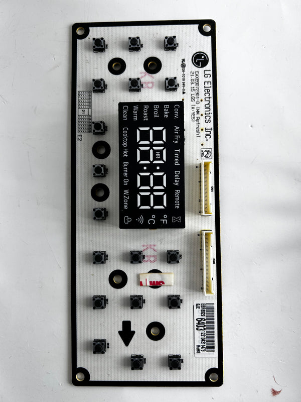 EBR89296403 - Assemblage de carte de circuit imprimé d'affichage pour cuisinière LG - Soleil Electro Montréal