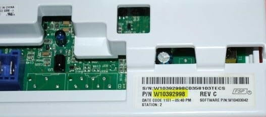 W10392998 OEM - Carte de commande de remplacement pour lave-linge Whirlpool - Soleil Electro Montréal
