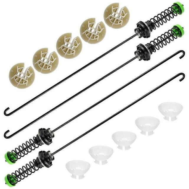 Soleil Electro Kit de Tige de Suspension pour Laveuse W11130362 4 Pcs, pour Machines à Laver - Compatible 11022352510, WTW5000DW2, MWWC565FW
