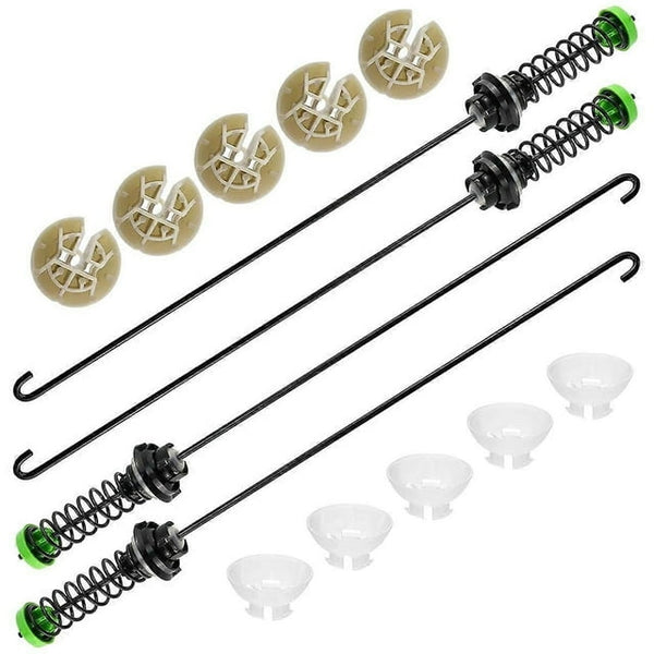 Soleil Electro Kit de Tige de Suspension pour Laveuse W11130362 4 Pcs, pour Machines à Laver - Compatible 11022352510, WTW5000DW2, MWWC565FW